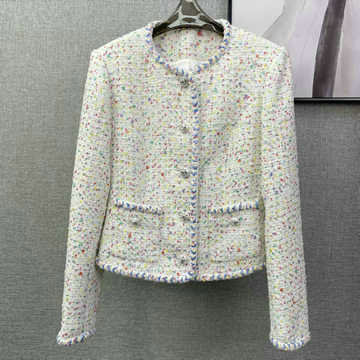 商品名称：シャネル CHANELXG-WTCH24007 2023年秋冬最新入荷 ロングスリーブ ツイード ジャケット ショート丈 トップスコート アウターコート レジャーコート