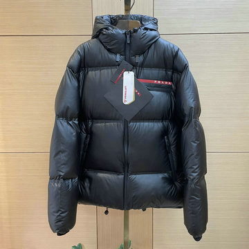 商品名称：プラダ PRADA XG-YFPD24001 2023年秋冬最新入荷 パファーコート ロングスリーブ ジップクロージャー ダウンジャケット 暖かい 防寒 トップスコート