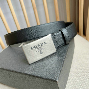 プラダ PRADA GH-PDP24006J 2023年最新入荷 ベルト 幅3.5cm カーフレザー