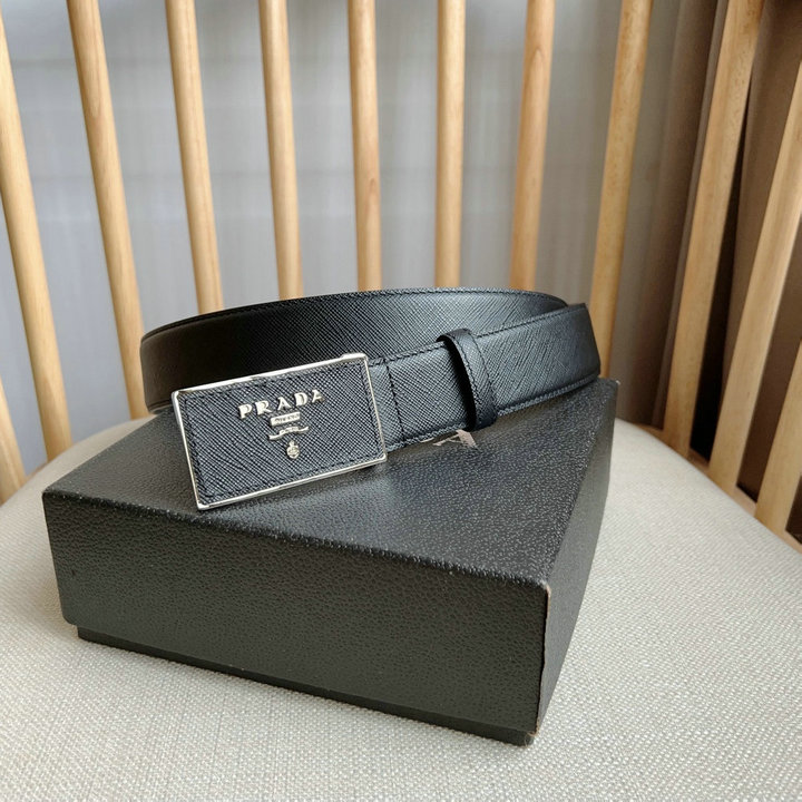 プラダ PRADA GH-PDP24006S 2023年最新入荷 ベルト 幅3.5cm カーフレザー