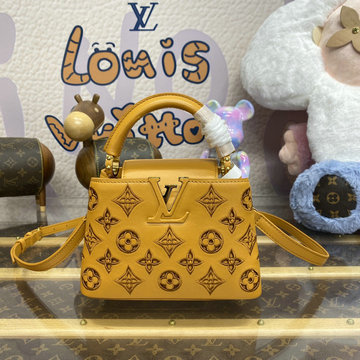ルイヴィトン LOUISVUITTON 057-M22863 2023年最新入荷 カプシーヌ MINI トップハンドルバッグ トートバッグ 2way ショルダーバッグ クロスボディ