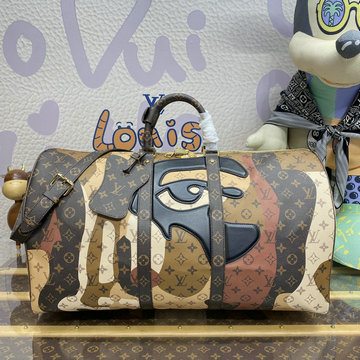 ルイヴィトン LOUISVUITTON 057-M46677 2023年最新入荷 キーポル バンドリエール 45 トートバッグ 旅行かばん トラベルバッグボストンバッグ ショルダーバッグ