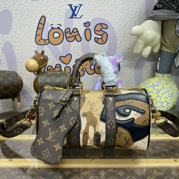 ルイヴィトン LOUISVUITTON 057-M46678  2023年最新入荷 キーポル バンドリエール 25 トートバッグ 旅行かばん トラベルバッグボストンバッグ