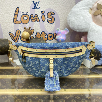 ルイヴィトン LOUISVUITTON 057-M46837  2023年最新入荷 LV リミックス ハイ ライズ ウェストバッグ ベルトバッグ クロスボディバッグ ショルダーバッグ