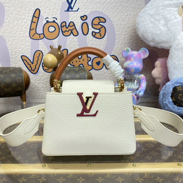 商品名称：ルイヴィトン LOUISVUITTON 057-M59253 2023年最新入荷 カプシーヌ MINI トップハンドルバッグ トートバッグ 2way ショルダーバッグ クロスボディ