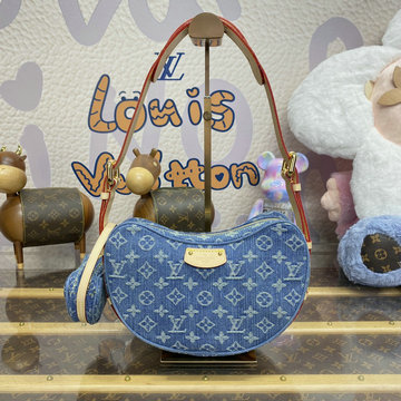 ルイヴィトン LOUISVUITTON 057-M46856 2023年最新入荷 LV リミックス クロワッサン ホーボーバッグ クロスボディバッグ ショルダーバッグ