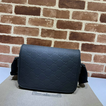 GUCCI 057-GG775097BK グッチ 2023年最新入荷 GG クロスボディバッグ メッセンジャーバッグ 斜め掛け ショルダーバッグ メンズかばん