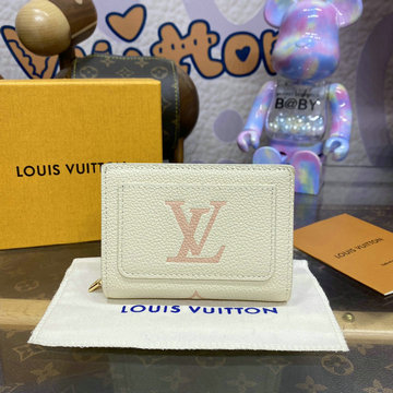 ルイヴィトン LOUISVUITTON 057-M80151F 2023年最新入荷 ポルトフォイユ クレア 二つ折り短財布 ショートウォレット 小銭入れ コインケース カードポケット