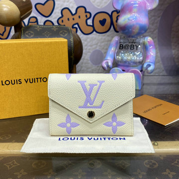 ルイヴィトン LOUISVUITTON 057-M829252023年最新入荷 ポルトフォイユ ヴィクトリーヌ 三つ折り短財布 ショートウォレット 小銭入れ付き