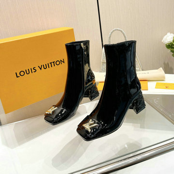 ルイヴィトン LOUISVUITTON 26-LVJ24001ZQ 2023年秋冬最新入荷 ウィメンズ ショートブーツ ミドルヒールシューズ スクエアヒール レディースシューズ
