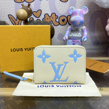 ルイヴィトン LOUISVUITTON 057-M60574L 2020年最新入荷 ジッピー コイン パース コインケース 小銭入れ ファスナー短財布 モノグラムアンプラント レザー