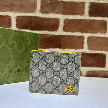 GUCCI グッチ 057-GG768244BYL 2023年最新入荷 GG ディテール付き ウォレット 二つ折り短財布 ショートウォレット カードケース 札入れ