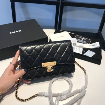 商品名称：シャネル CHANEL CC-CH81419BK 2023年最新入荷 チェーンウォレット 斜め掛け ショルダーバッグ 長財布 クロスボディバッグ