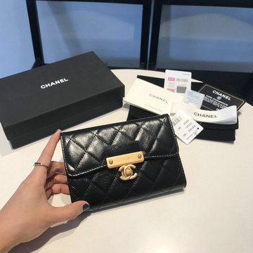 シャネル CHANEL CC-CH81450BK 2023年最新入荷 二つ折り短財布 フラップウォレット ショートウォレット カード入れ 札入れ 小銭入れ