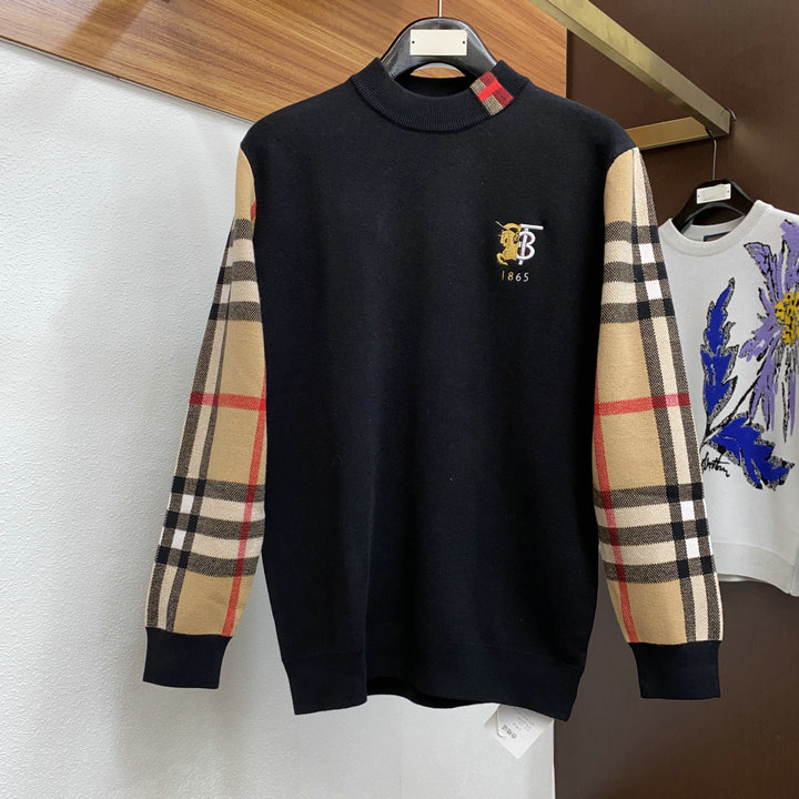 商品名称：バーバリー BURBERRY JS-MYBR24001 2024年春夏最新入荷 クルーネック セーター ロングスリーブ ウールニット カジュアル トップス 長袖