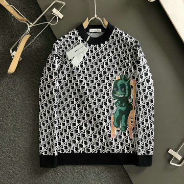 商品名称：クリスチャンディオール CHRISTIAN DIOR JS-MYCD24005 2024年春夏最新入荷 クルーネック セーター ロングスリーブ ウールニット カジュアル トップス 長袖