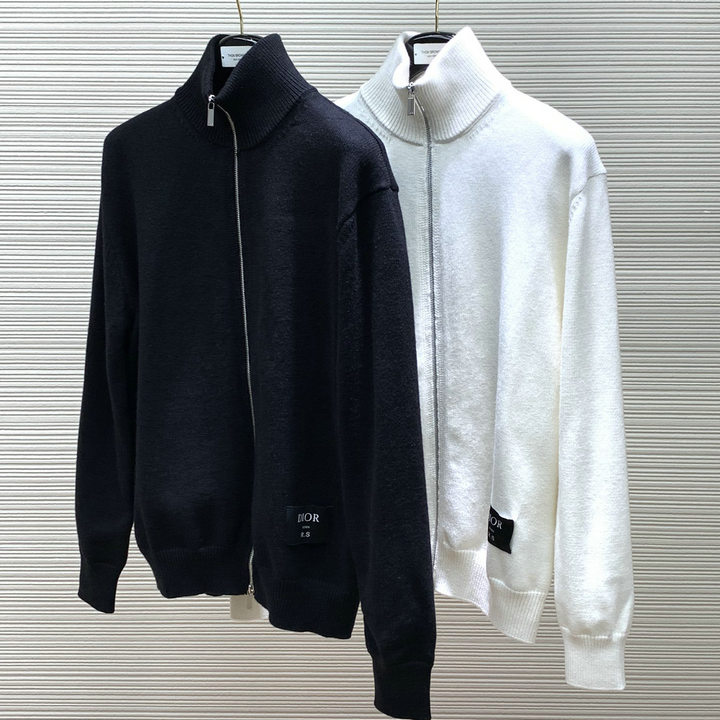 商品名称：クリスチャンディオール CHRISTIAN DIOR JS-MYCD24006 2024年春夏最新入荷 カーディガン ロングスリーブ セーター ジップ クロージャー ウールニット