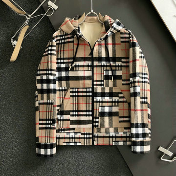 商品名称：バーバリー BURBERRY JS-WTBR24005 2024年春夏最新入荷 フーデッド ジャケット 長袖 アウターコート ロングスリーブ トップスコート ジップクロージャー