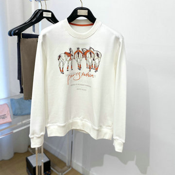 エルメス HERMES JS-WYHE24003  2024年春夏最新入荷 スウェットシャツ ロングスリーブ トップス 長袖 クルーネック カジュアル シャツ