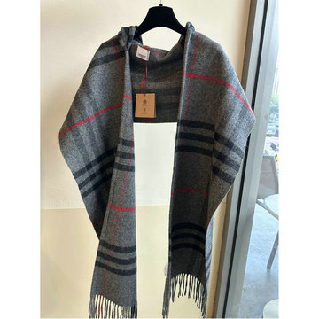 バーバリー BURBERRY AN-WJBR23005 2023年最新入荷 ライトウェイト ロングマフラー フーディー ストール ショール カシミヤ スカーフ