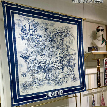 クリスチャンディオール CHRISTIAN DIOR AN-WJCD23015 2023年最新入荷 スクエア マフラー ストール ショール カシミヤ スカーフ