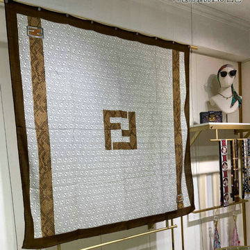 フェンディ FENDI AN-WJFD23005 2023年最新入荷 スクエア マフラー ストール ショール カシミヤ スカーフ