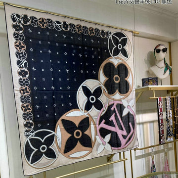 ルイヴィトン LOUISVUITTON AN-WJLV23020  2023年最新入荷 スクエア マフラー ストール ショール カシミヤ スカーフ