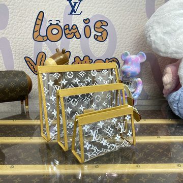 ルイヴィトン LOUISVUITTON 057-M11390 2024最新入荷 トリオ ポッシュ トワレ リサイクルポリエステル ポーチ レディース