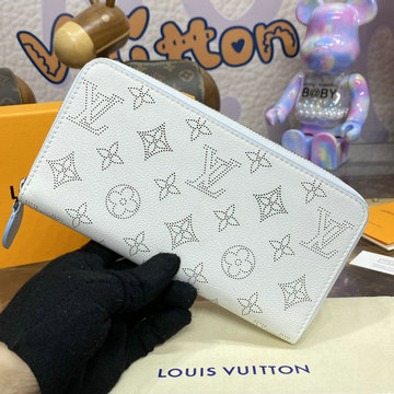商品名称：ルイヴィトン LOUISVUITTON 057-M11745 2024年最新入荷 ジッピー ウォレット マヒナ レザー ラウンドファスナー