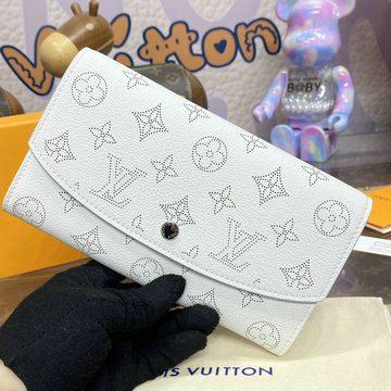 ルイヴィトン LOUISVUITTON 057-M11746 2024年最新入荷 ポルトフォイユ エミリー 二つ折り長財布 マヒナレザー