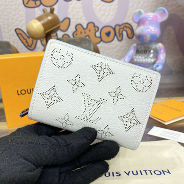 商品名称：ルイヴィトン LOUISVUITTON 2024年最新入荷 ポルトフォイユ クレア 二つ折り財布 マヒナレザー レディース