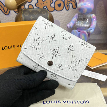ルイヴィトン LOUISVUITTON 057-M11802 2024年最新入荷 ポルトフォイユ イリス コンパクト フラップ財布 ミニウォレット マヒナレザー レディース