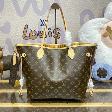 ルイヴィトン LOUISVUITTON 057-M11947 2024年最新入荷 ネヴァーフル インサイドアウト MM ハンドバッグ リバーシブル モノグラム キャンバス