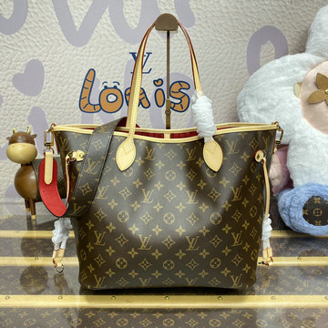 ルイヴィトン LOUISVUITTON 057-M12096 2024年最新入荷 ネヴァーフル インサイドアウト MM ハンドバッグ リバーシブル モノグラム キャンバス