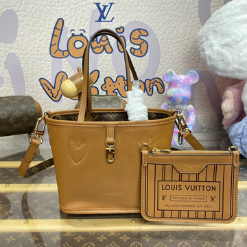 商品名称：ルイヴィトン LOUISVUITTON 057-M12106Z 2024年最新入荷 ネヴァーフル インサイドアウト ハンドバッグ リバーシブル モノグラム キャンバス レザー