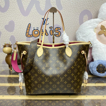 ルイヴィトン LOUISVUITTON 057-M12257 2024年最新入荷 ネヴァーフル インサイドアウト MM ハンドバッグ リバーシブル モノグラム キャンバス テキスタイル