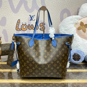 ルイヴィトン LOUISVUITTON 057-M13753 2024年最新入荷 ネヴァーフル インサイドアウト MM ハンドバッグ リバーシブル モノグラム キャンバス テキスタイル