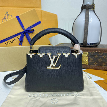 商品名称：ルイヴィトン LOUISVUITTON 057-M23263M 2024年最新入荷 カプシーヌ MINI トップハンドルバッグ 2way ショルダーバッグ レザー レディース