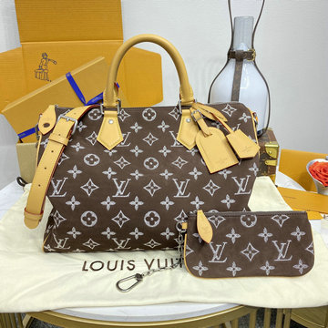 ルイヴィトン LOUISVUITTON 057-M24428 2024最新入荷 スピーディ P9 バンドリエール 40 ハンド ショルダー ボストンバッグ ヌバックレザー