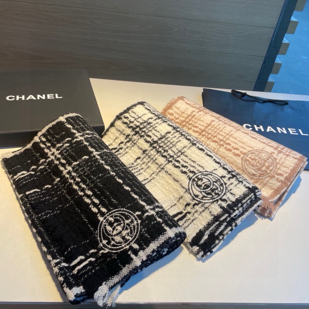 シャネル CHANEL AN-WJCH24013 2024年最新入荷 ロング マフラー カシミヤ ストール