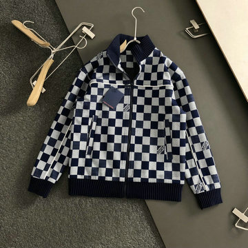 ルイヴィトン LOUISVUITTON JS-WTLV24006  2024年秋冬最新入荷 ダミエウールブルゾン ジップコート メンズ ロングスリーブ アウターコート