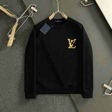 ルイヴィトン LOUISVUITTON JS-WYLV24005  2024年秋冬最新入荷 ロングスリーブ スウェット クルーネック シャツ ブラック メンズ 長袖