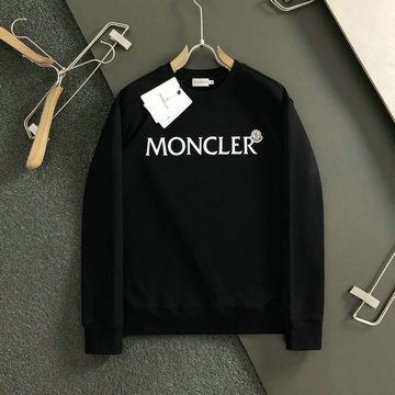 モンクレール MONCLER JS-WYMC24003  2024年秋冬最新入荷 ロングスリーブ スウェット クルーネック シャツ ブラック メンズ 長袖