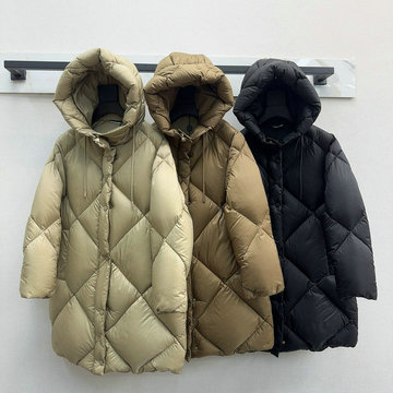 商品名称：マックスマーラ MaxMara JS-YFMAX24003 2024年秋冬最新入荷 フーデッド ロング丈 ジャケット ジップアップ ダウンジャケット レディース アウター