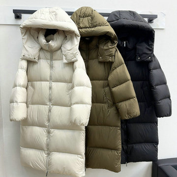 マックスマーラ MaxMara JS-YFMAX24005 2024年秋冬最新入荷 フーデッド ロング丈 ジャケット ジップアップ ダウンジャケット レディース アウター