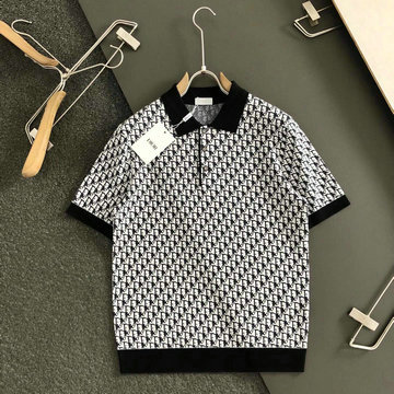 商品名称：クリスチャンディオール CHRISTIAN DIOR JS-MYCD24016 2024年秋冬最新入荷 半袖 ポロシャツ ニットシャツ ジャカード ラベルセーター メンズ ウール