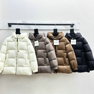 マックスマーラ MaxMara JS-YFMAX24008  2024年秋冬最新入荷 フーデッド ジャケット ジップアップ ダウンジャケット レディース アウター