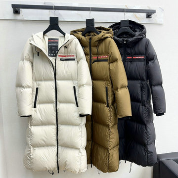 商品名称：プラダ PRADA JS-YFPD24013 2024年秋冬最新入荷 ロングスリーブ フーデッド パファージャケット ジップアップ ダウンジャケット レディース アウター
