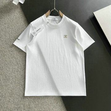 商品名称：シャネル CHANEL JS-TDCH24003 2024年秋冬最新入荷 ショートスリーブ クルーネック Tシャツ 半袖 白