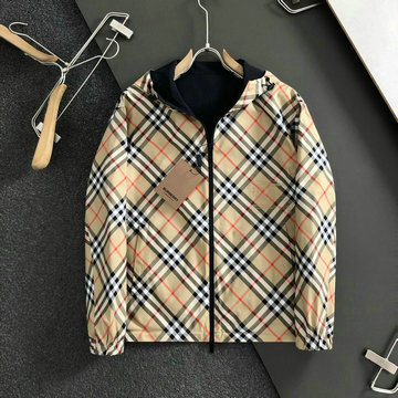 商品名称：バーバリー BURBERRY JS-WTBR24014 2024年秋冬最新入荷 リバーシブル チェック柄 ジャケット メンズ アウターコート ベージュ